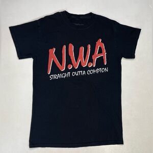 Ruthless Records NWA Straight Outta Compton T-shirt Women Small Black Music Rap